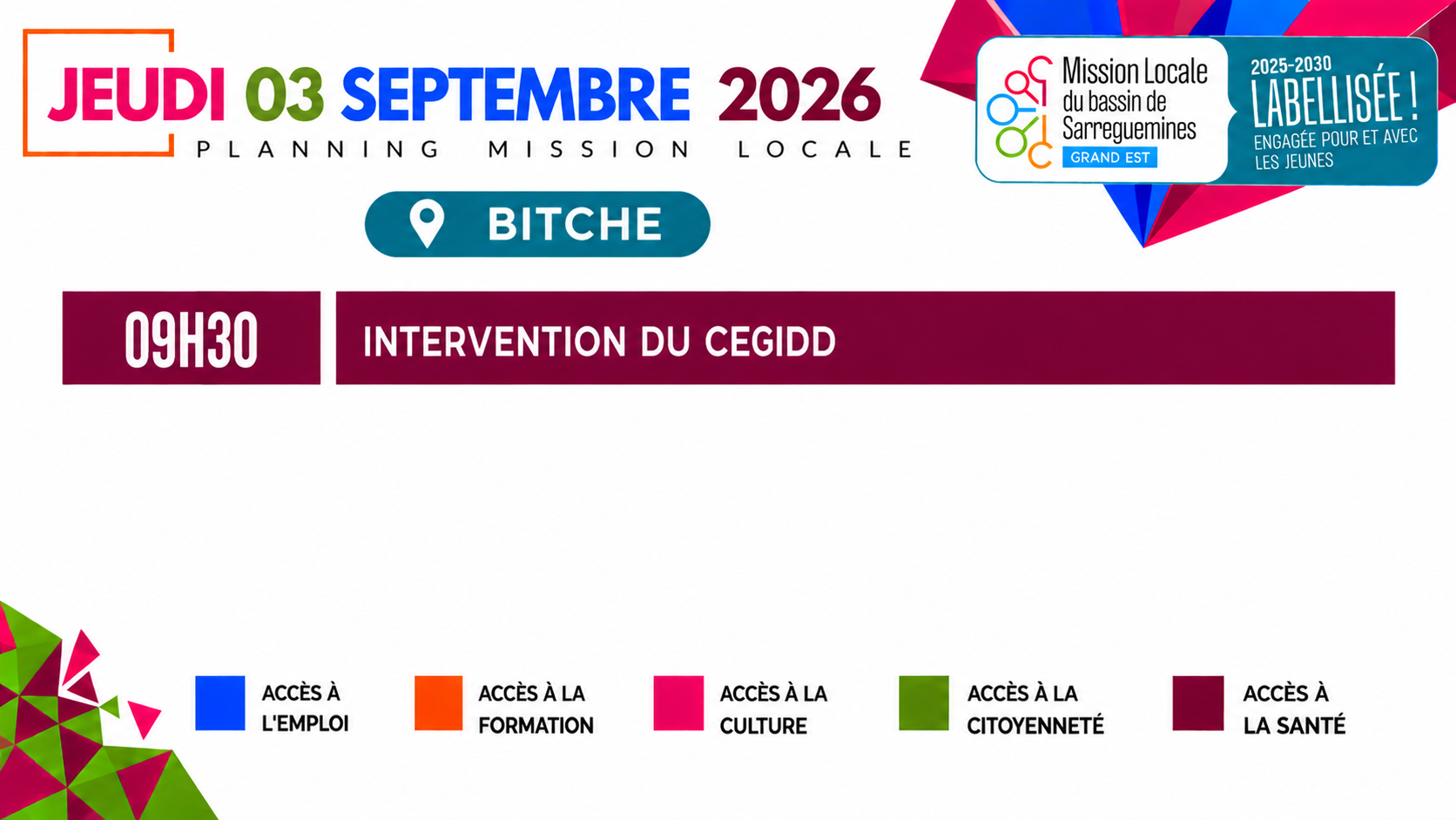 Jeudi 03 septembre bitche