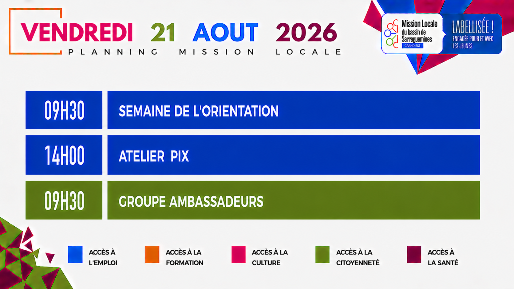 Vendredi 21 aout 2026
