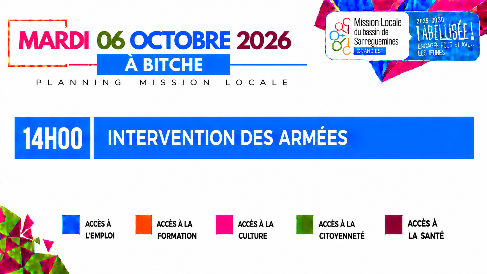 Planning Mission Locale _ Intervention des armées